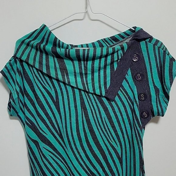 Cowl Neck Tunic Blouse | Size L - Picture 2 of 9